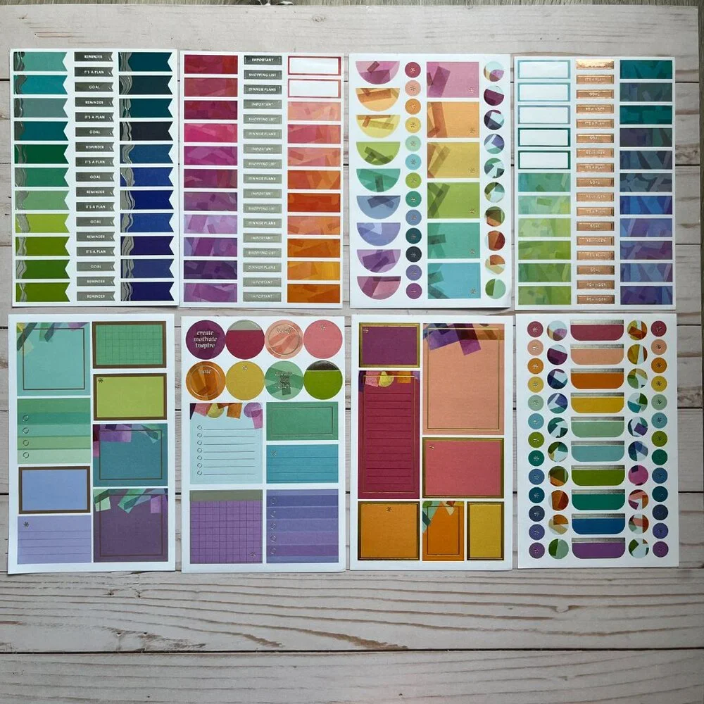 Erin Condren Peace Love Stickers + Monthly Planner Sticker Bundle